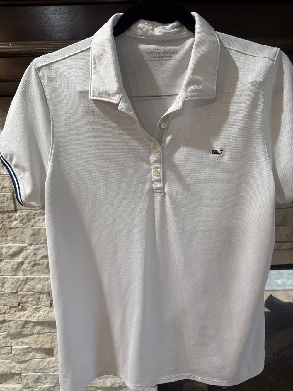 Vineyard Vines White Performance Polo